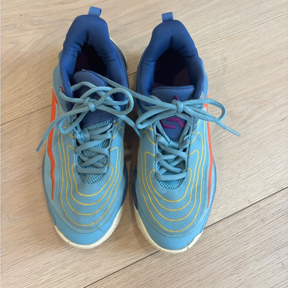 Giannis Immortality 4 Nike Blue and Orange Sneakers